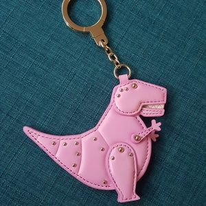 ❌Kate Spade T-Rex Dinosaur Keychain Bag Charm Pink